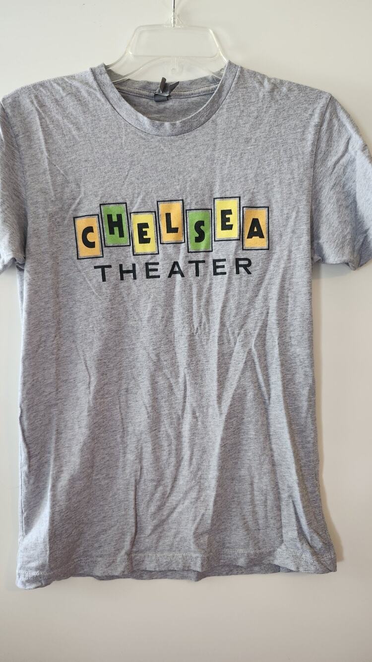 Next Level Chelsea Theater Grey T-Shirt Short Sleeve Movie Cinema Size S #412